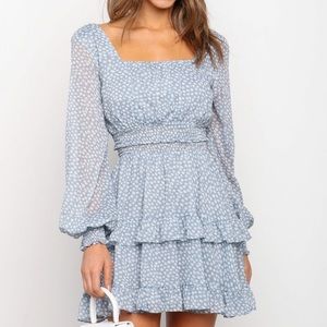 Tiela Two-Piece Mini Skirt Set - Blue, size 4